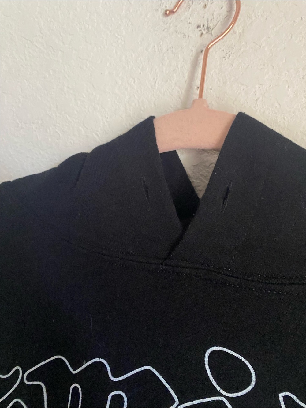 The Weeknd XO x Juice WRLD 999 Club Goth Black Graphic Smile Hoodie Sweatshirt - Picture 10 of 14